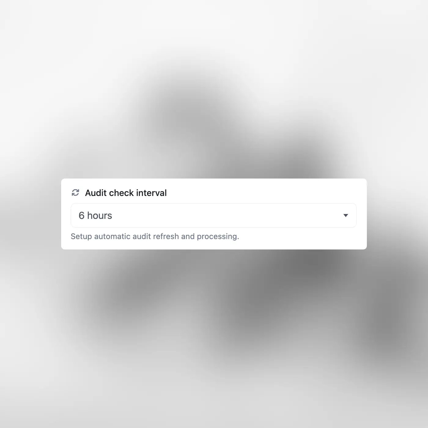Capture d’écran de la fonctionnalité d’audits récurrents